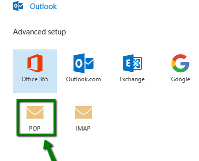 microsoft outlook select pop